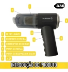 Aspirador De Pó Portátil A Bateria - Bom-7003