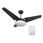 Ventilador de Teto Lustre Borda Infinita Pás MDF LED Branco 6500K Beltempo Mira