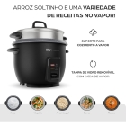 Panela Elétrica De Arroz Wap Wrc1000 2 Em 1 Com Revestimento Cor Preto