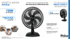 Ventilador Philco Pvt41a Tecnologia Maxx Force 150w