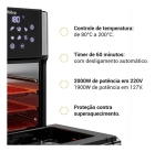 Air Fryer Oven Philco 15l Painel Digital Paf15a Cor Preto