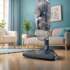 Aspirador De Pó Vertical Britânia 2 Em 1 1400w Bas30 1,5l Cor Azul