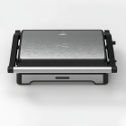 Sanduicheira e Mini Grill HQ 180º 1000W Antiaderente Inox HQ-SG002