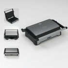 Sanduicheira e Mini Grill HQ 180º 1000W Antiaderente Inox HQ-SG002