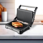 Sanduicheira e Mini Grill HQ 180º 1000W Antiaderente Inox HQ-SG002