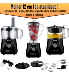 Multiprocessador C/batedeira 12 Em 1 Turbo 1000w Philco cor preto