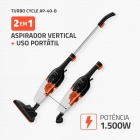 Aspirador de Pó Turbo Cycle, Mondial, 1500W - AP-40-B