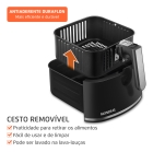 Fritadeira Sem Óleo Air Fryer Digital 5l Mondial Preto 20