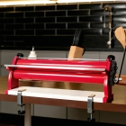 Cilindro De Massas Pão Pastel Pizza Regulador Espessura 45cm Cor Vermelho Manual