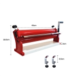 Cilindro De Massas Pão Pastel Pizza Regulador Espessura 45cm Cor Vermelho Manual