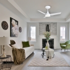 Ventilador de Teto Aliseu Alisclean Eco Led com Motor Inverter Estrutura Branco Diâmetro 90 cm Quantidade de Pás 3 Luminária Integrada 3 Cores