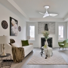 Ventilador De Teto Aliseu Smart Eco Led Com Motor Inverter Estrutura Branco Diâmetro 80 Cm Quantidade De Pás Luminária Integrada Com 3 Tonalidades