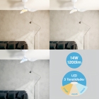 Ventilador De Teto Aliseu Smart Eco Led Com Motor Inverter Estrutura Branco Diâmetro 80 Cm Quantidade De Pás Luminária Integrada Com 3 Tonalidades