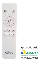Ventilador De Teto Aliseu Smart Eco Led Com Motor Inverter Estrutura Branco Diâmetro 80 Cm Quantidade De Pás Luminária Integrada Com 3 Tonalidades