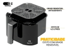 Fritadeira Sem Óleo Elétrica Air Fryer 4,5l Preto 1500w Fr4000 Oz Cesto Removível Com Timer