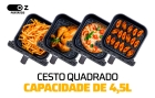Fritadeira Sem Óleo Elétrica Air Fryer 4,5l Preto 1500w Fr4000 Oz Cesto Removível Com Timer