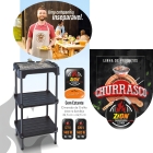 Churrasqueira Elétrica Cozinha Estante Prateleira Zion