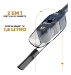 Aspirador De Pó Vertical Britânia 2 Em 1 1400w Bas30 1,5l Cor Azul