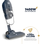 Aspirador De Pó Vertical Britânia 2 Em 1 1400w Bas30 1,5l Cor Azul