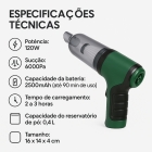 Mini Aspirador Pó Soprador Vácuo 3em 1 Portátil Recarregável Cor