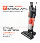Aspirador De P&oacute; Vertical Turbo Cycle Mondial Preto Ap-35 Preto