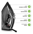 Ferro De Passar A Vapor Philco 320ml Base Cerâmica PFV70 Cor Preto