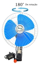 Ventilador Automotivo Caminh&atilde;o Carro Trailers Vans 12v 8 Pol