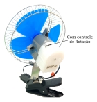 Ventilador Automotivo Caminh&atilde;o Carro Trailers Vans 12v 8 Pol