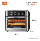 Fritadeira Air Fryer Forno Oven Digital 25L Mondial AFO-25L-BI