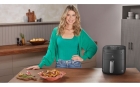 Air Fryer Electrolux Rita Lobo 5,6l 8 Receitas Pré-sugeridas Timer 60 Minutos Desligamento Automático Cesto Removível Antiaderente 1400w Cinza Eaf40