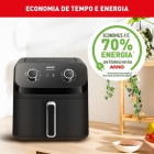 Fritadeira Sem Óleo Air Fryer Arno Mega 7,5l Preta Afm7