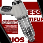 Aspirador De P&oacute; Mini Soprador 3em1 Usb Refil Port&aacute;til Recarreg&aacute;vel