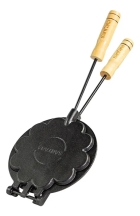 Maquina De Fazer Waffle Fit Cora&ccedil;&atilde;o Fog&atilde;o Ferro Fundido Cabo