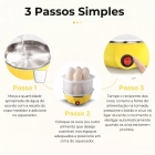 Cozedor De Ovos Legumes Panela Vapor Portátil Elétrico 127V