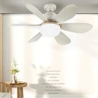 Ventilador Teto Com Luz Integrada Ventilador Teto Silencioso 6 Pás Facil Instalação Com Controle