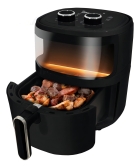 Fritadeira Sem Óleo Air Fryer Antiaderente 5 Litros Kian Cor Preto -