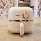 Mini Air Fryer Gaabor Fritadeira Elétrica S/ Óleo 1,4l 900w Cor Off-white E Rose Gold Cor Branco