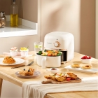 Mini Air Fryer Gaabor Fritadeira Elétrica S/ Óleo 1,4l 900w Cor Off-white E Rose Gold Cor Branco