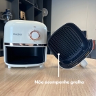 Mini Air Fryer Gaabor Fritadeira Elétrica S/ Óleo 1,4l 900w Cor Off-white E Rose Gold Cor Branco
