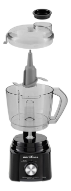 Multiprocessador 2 E 1 Compacto Bmp950p Plus Britânia Cor Preto