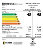 Ventilador De Teto Aliseu Retrátil Mid Branco Diâmetro 70 Cm Quantidade De Pás 3