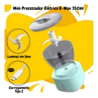Mini Processador De Alimentos Triturador Elétrico 350ml Usb Cor