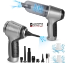 Mini Aspirador De Pó Portátil Recarregável Soprador Usb Automotivo 3em1 Sem Fio Premium Vácuo Limpeza Carro Multifuncional Casa Chrome Technology