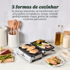 Grill Compacto Chapa E Panini Press Cuisinart Cor Cinza