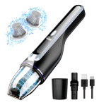 Mini Aspirador de Pó Portátil Sem Fio para Carro e Casa, 14000Pa, Leve 1,2 Lbs, Luz LED, Motor Sem Escova, Uso Pet e Interno