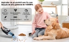 Mini Aspirador de Pó Portátil Sem Fio para Carro e Casa, 14000Pa, Leve 1,2 Lbs, Luz LED, Motor Sem Escova, Uso Pet e Interno