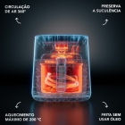 Air Fryer Electrolux 5,6l Digital Cinza 1400w Eaf45 Cinza-escuro