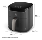 Air Fryer Electrolux 5,6l Digital Cinza 1400w Eaf45 Cinza-escuro