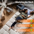 Ventilador De Teto Moderno 52" Com Luz E Controle Remoto, 6 P&aacute;s, P&aacute;s Duplas, Motor Cc Revers&iacute;vel Silencioso, Luz Led Regul&aacute;vel + 6 Velocidades