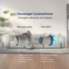 Aspirador De Pó Vertical Com Fio Portátil De Mão 2 Em 1 1500w De Potência Com Cabo Elétrico De 6 Metros Com Filtro Hepa Electrolux STK16 Cinza